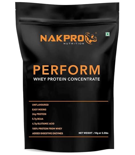 NAKPRO PERFORM Whey Protein Concentrate with Added Digestive Enzymes ...