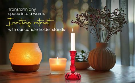 Buy Clovefry Antique Glass Candle Stand for Home Decor | Beautiful ...