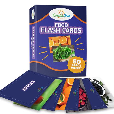 Buy Food Flash Cards - 50 Educational Flash Cards for Children and ...