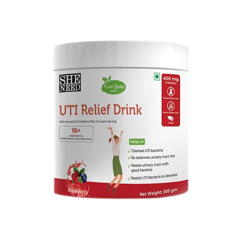Sheneed Plant Based UTI Relief Drink for Women 300g - Cureka