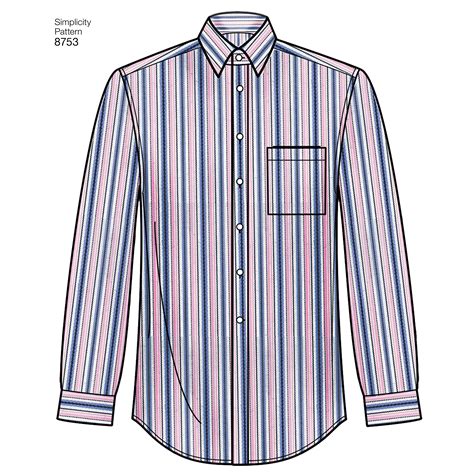 Simplicity 8753 - Men's Classic, Modern and Slim Fit Shirt | Sewing ...