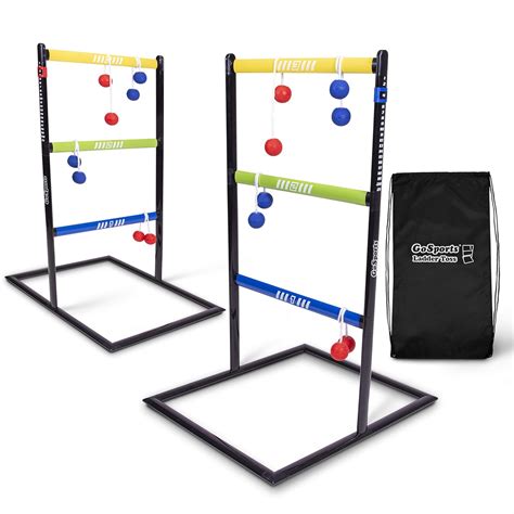 GoSports Pro Grade Ladder Toss Indoor - Outdoor Game Set with 6 Soft ...