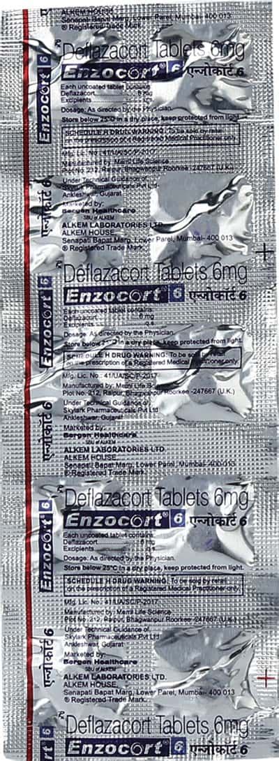 Enzocort 6 Tablet: Uses, Side Effects, Price, Dosage & More Info ...
