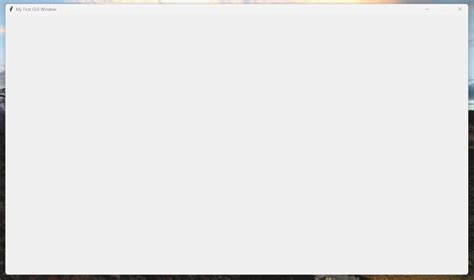 Python Windows GUI 的图像结果