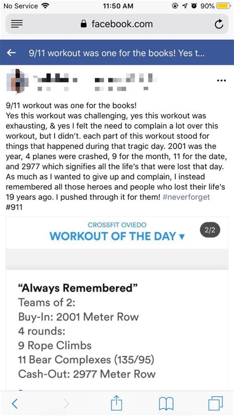 9/11 Workout For The Books : r/insanepeoplefacebook