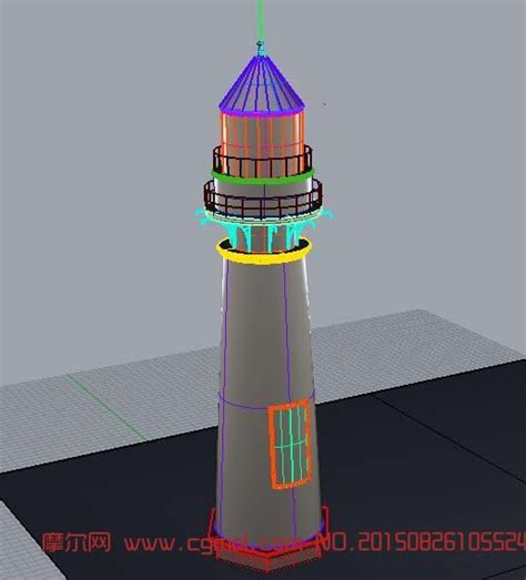 灯塔,基础设施,建筑模型,3d模型下载,3D模型网,maya模型免费下载,摩尔网