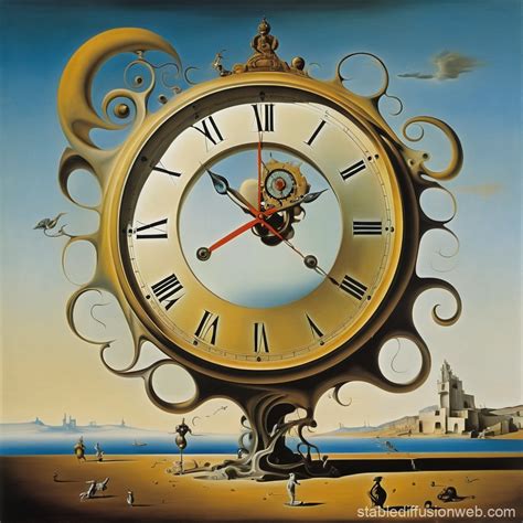 Surreal Clock by Salvador Dali | Stable Diffusion Online