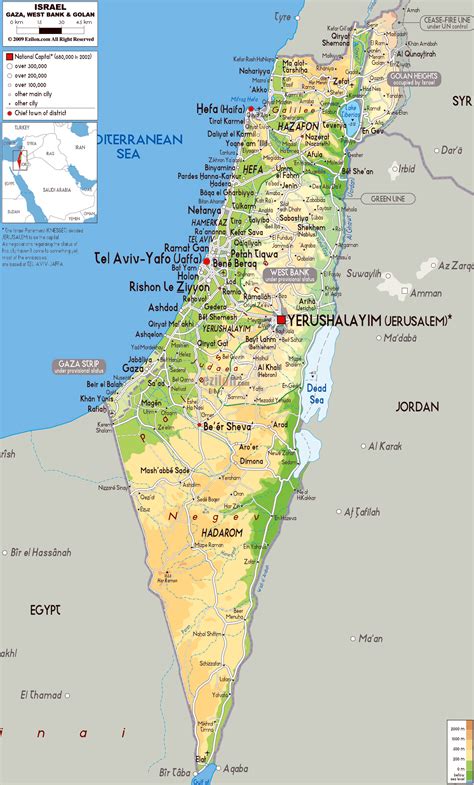 Maps of Israel | Detailed map of Israel in English | Tourist map of Israel | Road map of Israel ...