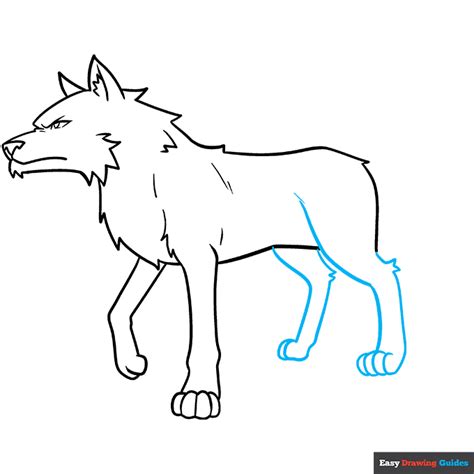 How to Draw an Anime Wolf - Easy Step by Step Tutorial