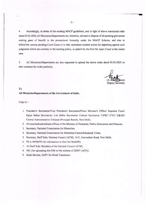 Guidelines for grant of MACPs benefits in the promotional hierarchy ...