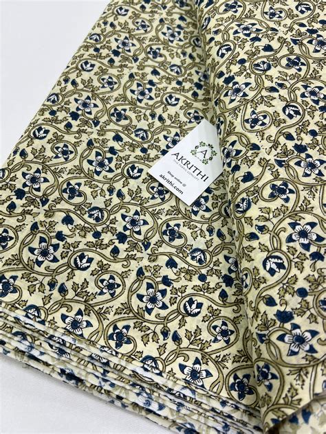 Buy pure cotton fabrics online | Plain cotton and printed cotton fabri ...