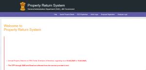 Online Property Return System J&K: A Complete Guide for Government ...