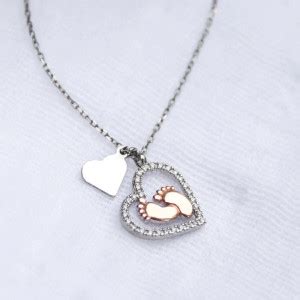 FABUNORA Heartfelt Gift For Pregnant Wife-925 Pure Silver Pendant with ...