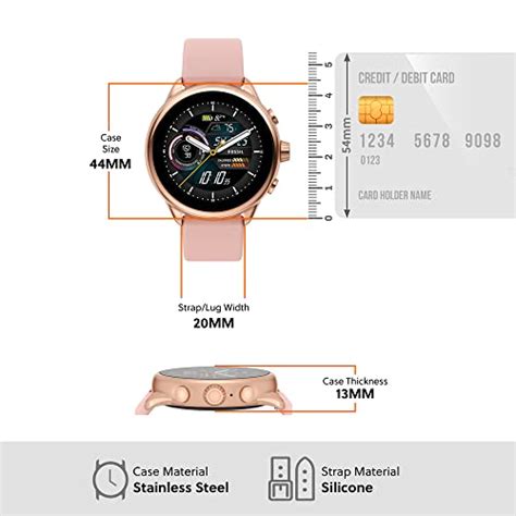 Fossil Gen 6 Display Wellness Edition Pink Smartwatch FTW4071 : Amazon ...