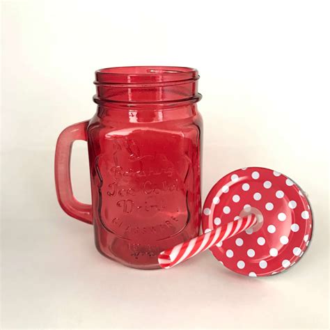 Colored Mason Jar Mug 16oz / 453ml - ITS (Glassware Specialist)