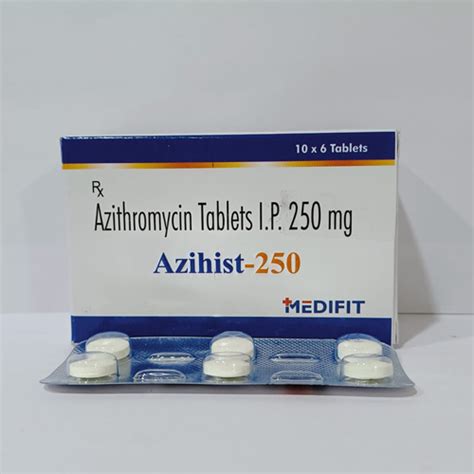 AZIHIST- 250 Tablets Medifit Pharmaceuticals