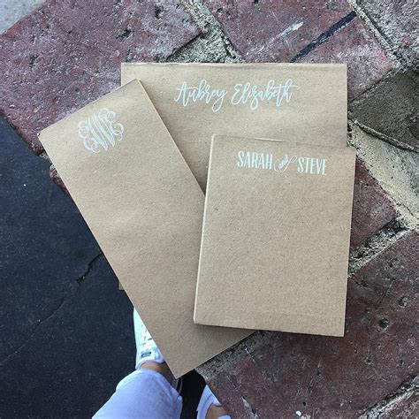 Personalized Kraft Paper Pads