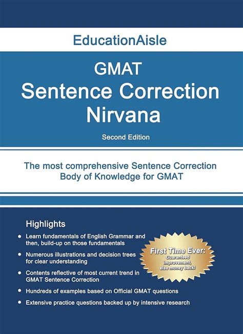 GMAT Sentence Correction Nirvana: EducationAisle: 9781945919190: Amazon ...