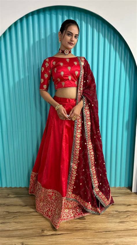 Red Lehengas – YOYO Fashion India Pvt Ltd