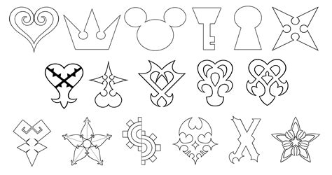 Kingdom Hearts Symbols List