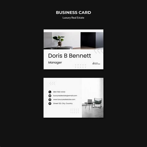 Free Real Estate Business Card Template 的图像结果