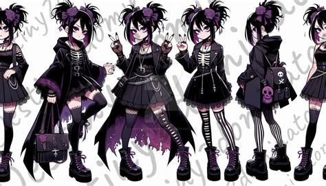 Anime Adoptable- Goth by Destiny2Dominator on DeviantArt