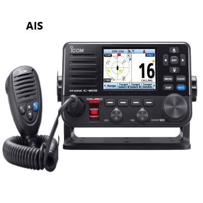 VHF ICOM-510#25 con DSC+GPS + AIS + movil 2ªestación | Naval Chicolino