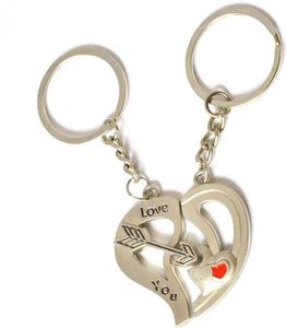 faynci Valentine day Gift Love You Magnetic Heart Keychain Gifting for ...