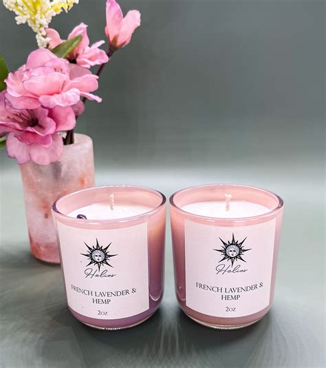Lovely Mini Scented Candles 2.5oz-lavender and Hemp - Etsy