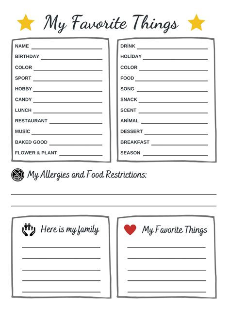 Favorite Things Survey Questions at Margaret Ratliff blog
