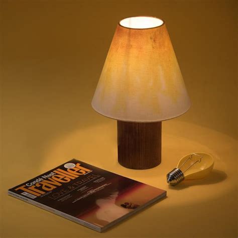 Buy Handpainted Conical Tabletop Lamp Online On Zwende