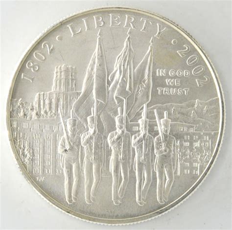 2002 US West Point Military Academy Bicentennial Silver Dollar Round ...