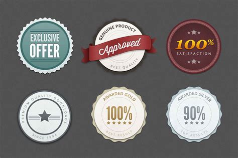Free Web Badges & Elements (PSD)