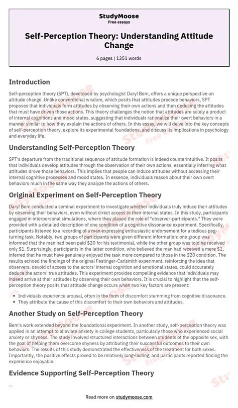 Examples of Self Perception 的图像结果