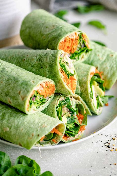 Healthy Spinach Wrap Oat & Spinach Wraps