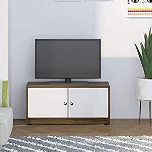 Klaxon Fossa TV Unit - White & Rustic : Amazon.in: Home & Kitchen