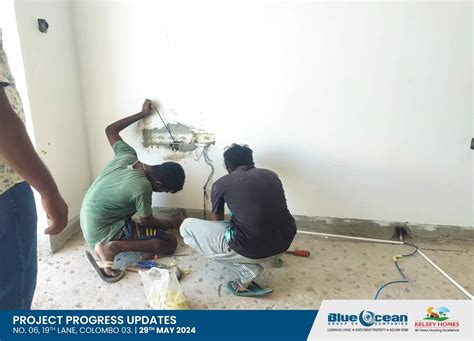 Various concurrent activities are underway - 19th Lane, Colombo 03. • Project Progress Updates