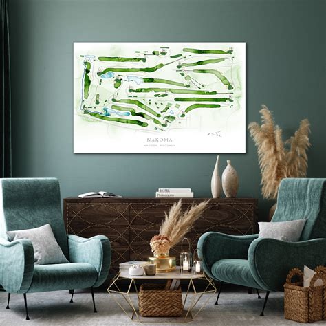 Nakoma Golf Course Map Golf Club Course Layout WI Golf - Etsy