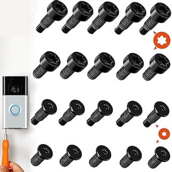 HAO HELPER Ring Doorbell Screws, 4 Sets/20 Pieces (T6 & T15 Torx ...