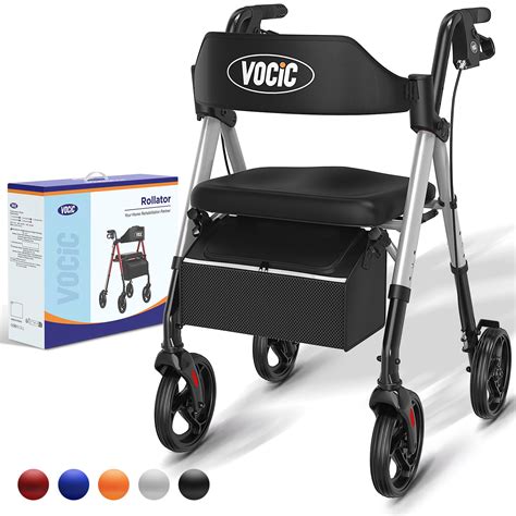 Buy Walkers for Seniors,Foldable Walker with Seat,Rollator Walker with ...