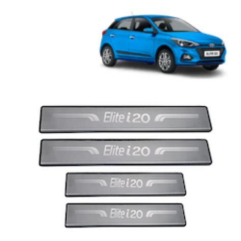 Alpine Premium Quality Foot Steps Plain (Stainless Steel) For i20 Elite ...