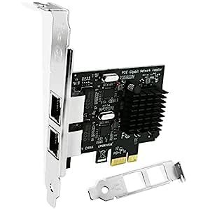 Amazon.in: Buy LTERIVER PCI Express to 2-Ports Gigabit Ethernet Adapter ...