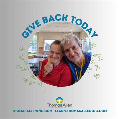 #nationaldayofgiving #givebackwiththomasallen #socialservices # ...