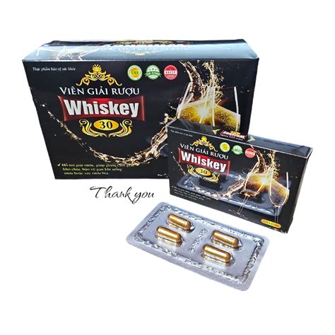 Viên Giải Rượu Whiskey 30 (Đen) - Hộp 10 vỉ x 4v