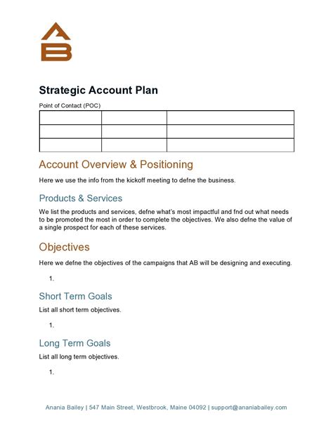 39 FREE Account Plan Templates [Excel, PPT, Word]