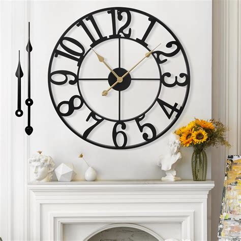 Amazon.com: Mee 2ou Large Wall Clock for Living Room Decor - 40cm/ 16 ...