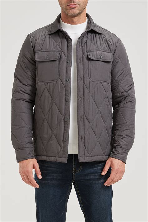 Men’s Quilted Flannel Shirt Jacket – Cloudveil