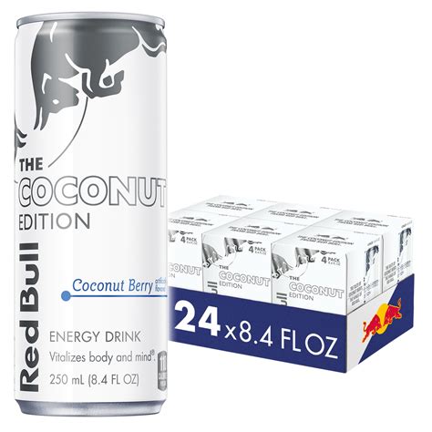 Red Bull Coconut Edition Coconut Berry Energy Drink, 8.4 fl oz, 6 Packs ...