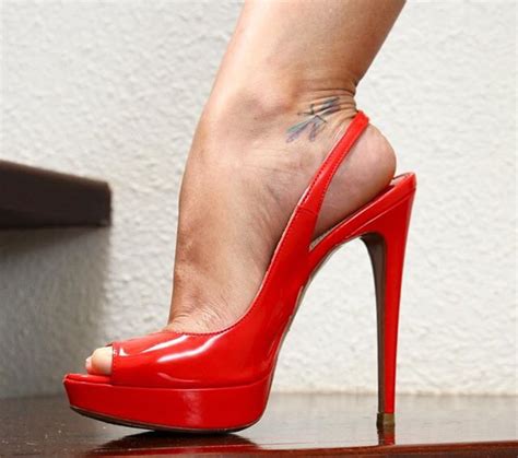 Platform red high heel slingbacks | Heels, Fashion high heels, Hot high ...