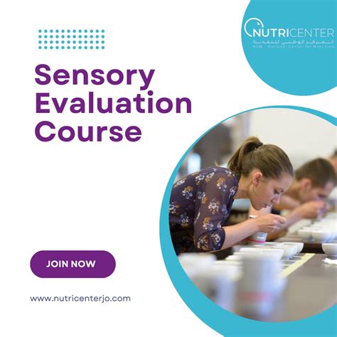 Specialized Sensory Evaluation Course – National Center for Nutrition ...